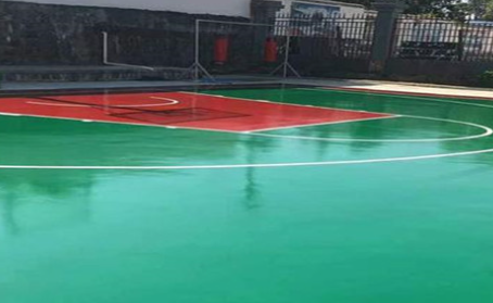 临沂篮球场翻新地面
